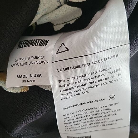 NWT Reformation 2 MilkMaid CottageCore Coquette Feminine BLK Prairie Maxi Dress - Picture 9 of 16